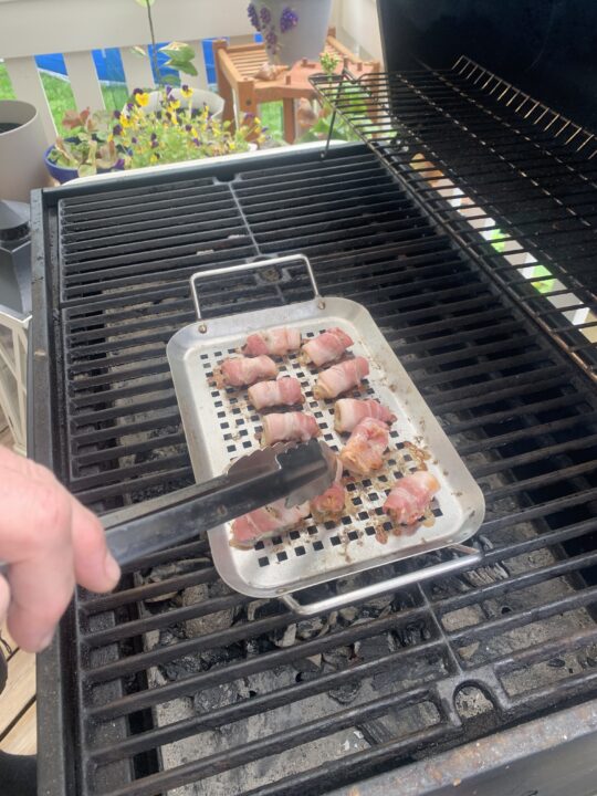 musslor och bacon
