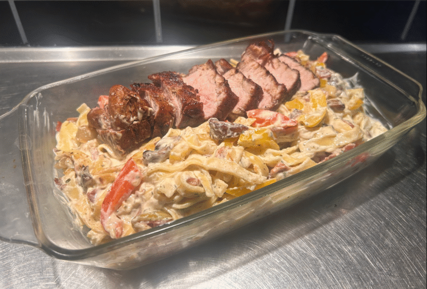 Tagliatelle med fläskfilé